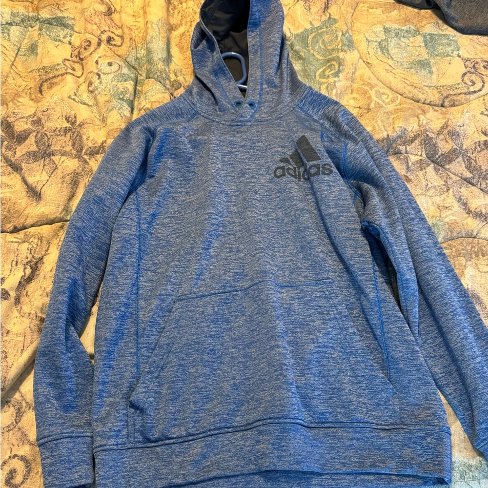 Adidas Men's Blue Hoodie